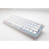 Ducky One 3 Classic Pure White Mini RGB mechanisch toetsenbord Wit, US lay-out (QWERTY), Cherry MX Red, 60%, RGB led, Double-shot PBT, Hot-swappable, QUACK Mechanics