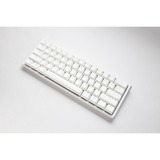 Ducky One 3 Classic Pure White Mini RGB mechanisch toetsenbord Wit, US lay-out (QWERTY), Cherry MX Red, 60%, RGB led, Double-shot PBT, Hot-swappable, QUACK Mechanics