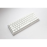Ducky One 3 Classic Pure White Mini RGB mechanisch toetsenbord Wit, US lay-out (QWERTY), Cherry MX Red, 60%, RGB led, Double-shot PBT, Hot-swappable, QUACK Mechanics