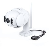 Foscam SD4, 4MP Dual-Band WiFi PTZ buiten beveiligingscamera Wit, WiFi, LAN