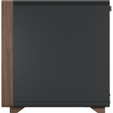 Fractal Design Summit Black TG midi tower behuizing Zwart/houtkleur | 2x USB-A | 1x USB-C | Tempered Glass