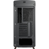 Fractal Design Summit Black TG midi tower behuizing Zwart/houtkleur | 2x USB-A | 1x USB-C | Tempered Glass