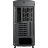 Fractal Design Summit Black TG midi tower behuizing Zwart/houtkleur | 2x USB-A | 1x USB-C | Tempered Glass