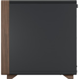 Fractal Design Summit Black TG midi tower behuizing Zwart/houtkleur | 2x USB-A | 1x USB-C | Tempered Glass