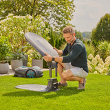 GARDENA SILENO robotmaaiergarage voor SILENO pro / max / free afdak Grijs/oranje