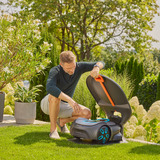 GARDENA SILENO robotmaaiergarage voor SILENO pro / max / free afdak Grijs/oranje