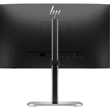 HP 524pm 23.8" monitor Zwart/zilver, HDMI, DisplayPort, USB-C, Audio, Webcam