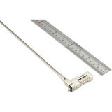 Kensington Slim NanoSaver 2.0 EQ Combination Laptop Lock diefstalbeveiliging Zilver