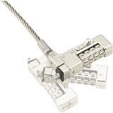 Kensington Slim NanoSaver 2.0 EQ Combination Laptop Lock diefstalbeveiliging Zilver