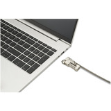 Kensington Slim NanoSaver 2.0 EQ Combination Laptop Lock diefstalbeveiliging Zilver