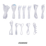 Lian Li EDGE GOLD 850 modulaire 850 watt voeding  Wit, 1x 12V-2x6, 4x PCIe