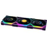 Lian Li UNI FAN SL120 LCD Wireless Reverse RGB case fans Zwart, 3 stuks, 120 x 124.5 x 28 mm, PWM
