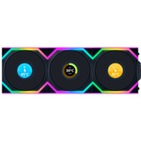 Lian Li UNI FAN SL120 LCD Wireless Reverse RGB case fans Zwart, 3 stuks, 120 x 124.5 x 28 mm, PWM