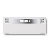 MCHOSE X75 V2 Blue Icy Creamsicle Custom Mechanical Keyboard Wit, US lay-out (QWERTY), Kailh Box Icy Creamsicle, 75%, RGB, Hot swap, Double-Shot PBT, draadloos | Bluetooth | USB-C