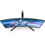 Philips Evnia Curved QD OLED 34" UltraWide gaming monitor Donkergrijs, 2x HDMI, 1x DisplayPort, 175 Hz