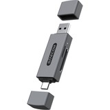 USB-A + USB-C Stick Card Reader (104MB/s) kaartlezer