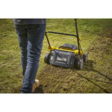 Stanley Borstelloze 2x18V V20 verticuteerder 38cm Zwart/geel, Accu en oplader niet inbegrepen