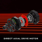 Thrustmaster T598 Servo Base + GT Wheel add-on + Raceline Pedals III LC stuur Zwart, Basis, stuur en pedalen