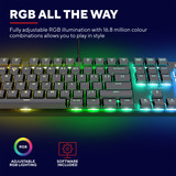 Trust GXT 866 Torix Mechanisch Gaming Toetsenbord  Zwart, US lay-out, Huano Red, met RGB-verlichting