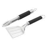 Weber Portable barbecuetang en spatelset grillbestek Roestvrij staal/zwart