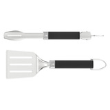 Weber Portable barbecuetang en spatelset grillbestek Roestvrij staal/zwart