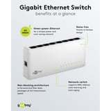 goobay 8-poort Gigabit Ethernet Switch Wit
