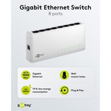 goobay 8-poort Gigabit Ethernet Switch Wit