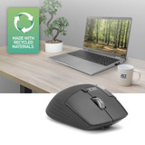 ACT Connectivity Draadloze multi-connect muis Zwart, 800 - 4800 DPI, 2.4 GHz / Bluetooth