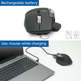 ACT Connectivity Draadloze multi-connect muis Zwart, 800 - 4800 DPI, 2.4 GHz / Bluetooth