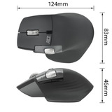 ACT Connectivity Draadloze multi-connect muis Zwart, 800 - 4800 DPI, 2.4 GHz / Bluetooth