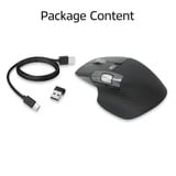 ACT Connectivity Draadloze multi-connect muis Zwart, 800 - 4800 DPI, 2.4 GHz / Bluetooth