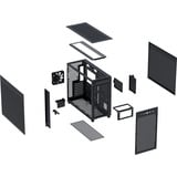 ASUS Prime AP303 - Mesh Panel midi tower behuizing Zwart | 2x USB-A | 1x USB-C