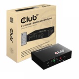 Club 3D 3 - 1 HDMI Switch 8K 60Hz / 4K 120Hz Zwart