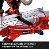 EINHELL Accu Kap & verstekzaag TE-MS 18/210 Li-Solo afkort- en verstekzaag Rood/zwart, Accu en oplader niet inbegrepen