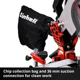 EINHELL Accu Kap & verstekzaag TE-MS 18/210 Li-Solo afkort- en verstekzaag Rood/zwart, Accu en oplader niet inbegrepen