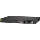 Hewlett Packard Enterprise Aruba CX 6100 24G CL4 PoE 4SFP+ switch Zwart, 370 Watt PoE, 1U