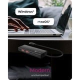 ICY BOX 4-poorts hub met USB-C 3.2 Gen 2  usb-hub Zwart, IB-HUB1436-CPD, 2x USB-a, 2x USB-C