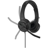 Kensington H1000 USB-C On-Ear headset Zwart