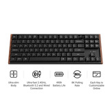 Keychron K1 Ultra 8K Wireless Custom Mechanical Keyboard Zwart, US lay-out (QWERTY), Keychron Milk POM Red, 80% (TKL), RGB leds, LSA Double-shot PBT, USB-C | 2.4 GHz | Bluetooth 5.2
