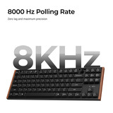 Keychron K1 Ultra 8K Wireless Custom Mechanical Keyboard Zwart, US lay-out (QWERTY), Keychron Milk POM Red, 80% (TKL), RGB leds, LSA Double-shot PBT, USB-C | 2.4 GHz | Bluetooth 5.2