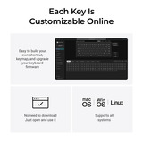 Keychron K1 Ultra 8K Wireless Custom Mechanical Keyboard Zwart, US lay-out (QWERTY), Keychron Milk POM Red, 80% (TKL), RGB leds, LSA Double-shot PBT, USB-C | 2.4 GHz | Bluetooth 5.2