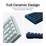 Keychron Q16 HE 8K Magnetic Switch Keyboard, toetsenbord Blauw, US lay-out, Keychron Ultra-Fast Lime, 65%, RGB, Hot swap, 8K