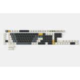 Keychron Retro Garage - Cherry Profiel Dye-Sub PBT Volledige Keycap Set keycaps Zwart/geel, 140 stuks