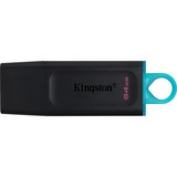 Kingston DataTraveler Exodia 64 GB usb-stick Zwart/turquoise, DTX/64GB