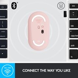 Logitech M350 Pebble  muis Lichtroze, 1000 dpi, Bluetooth