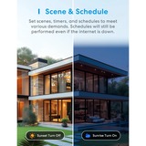 MEROSS Smart Wi-Fi Indoor/Outdoor Plug stekkerdoos Zwart, Wi-Fi, 2.4 GHz, 1T1R