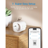 MEROSS Smart Wi-Fi Plug Mini stekkerdoos Wit, 2 stuks