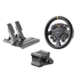 MOZA R9 V3 + CS Pro + SRP2 bundel Zwart, Basis, stuur en pedalen
