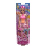 Mattel Barbie Dreamtopia - Eenhoornpop met roze haar en kleurrijke outfit 