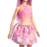 Mattel Barbie Eenhoornpop met roze haar en kleurrijke outfit 